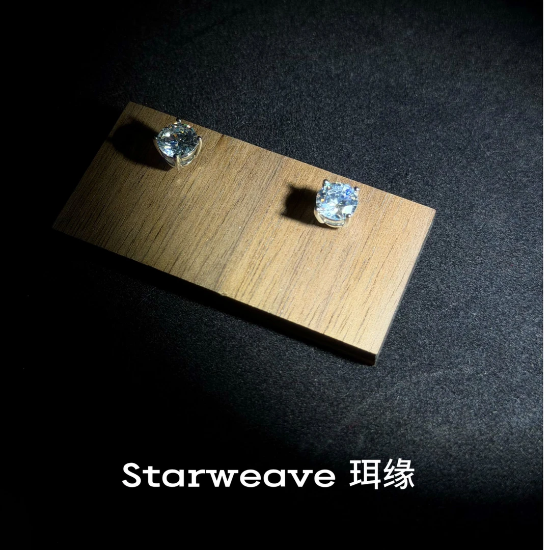 钛钢锆石耳饰 【华子】防敏钛钢耳钉