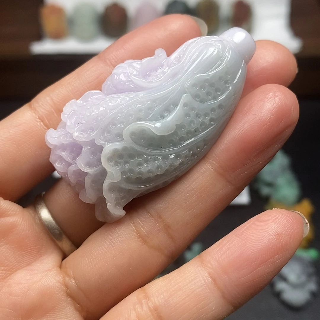 ****妹定制翡翠未镶嵌毛货抛光