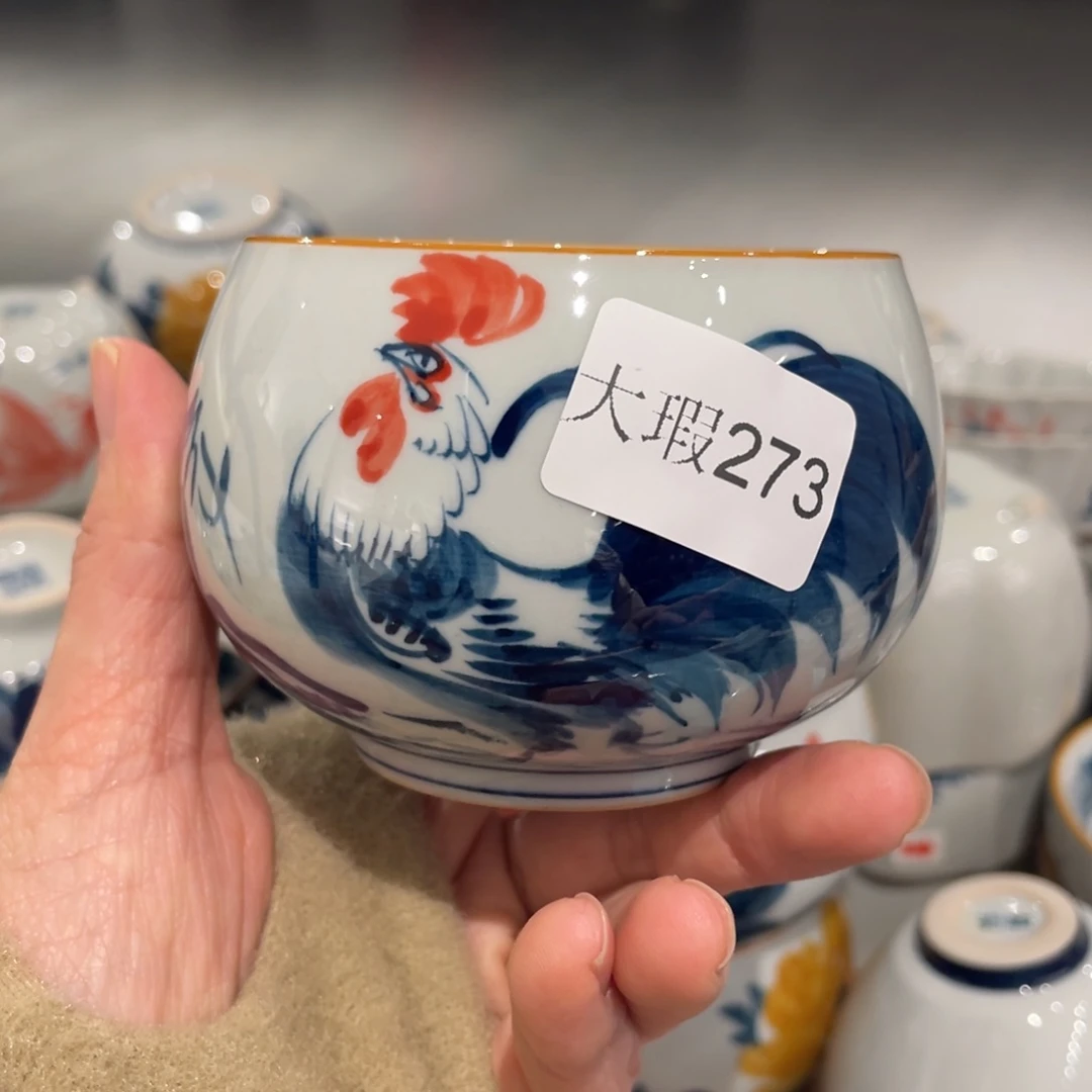 有瑕釉下彩纯手绘