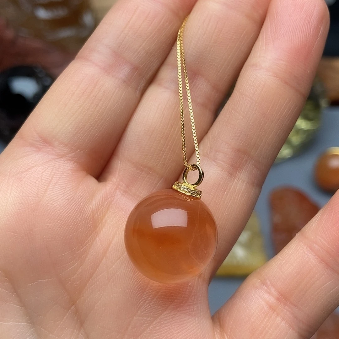 水晶颈饰银S925镶嵌吊坠