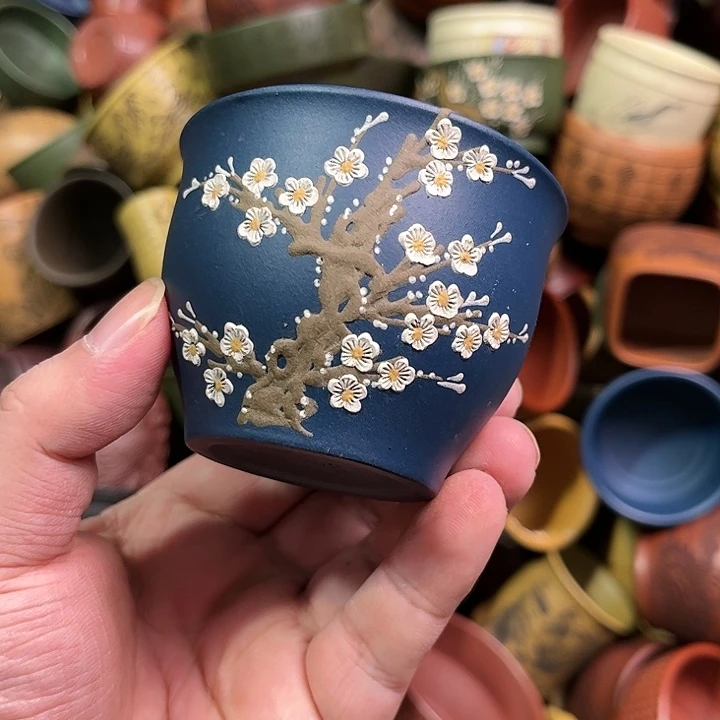 紫砂茶杯全手工紫砂主人杯