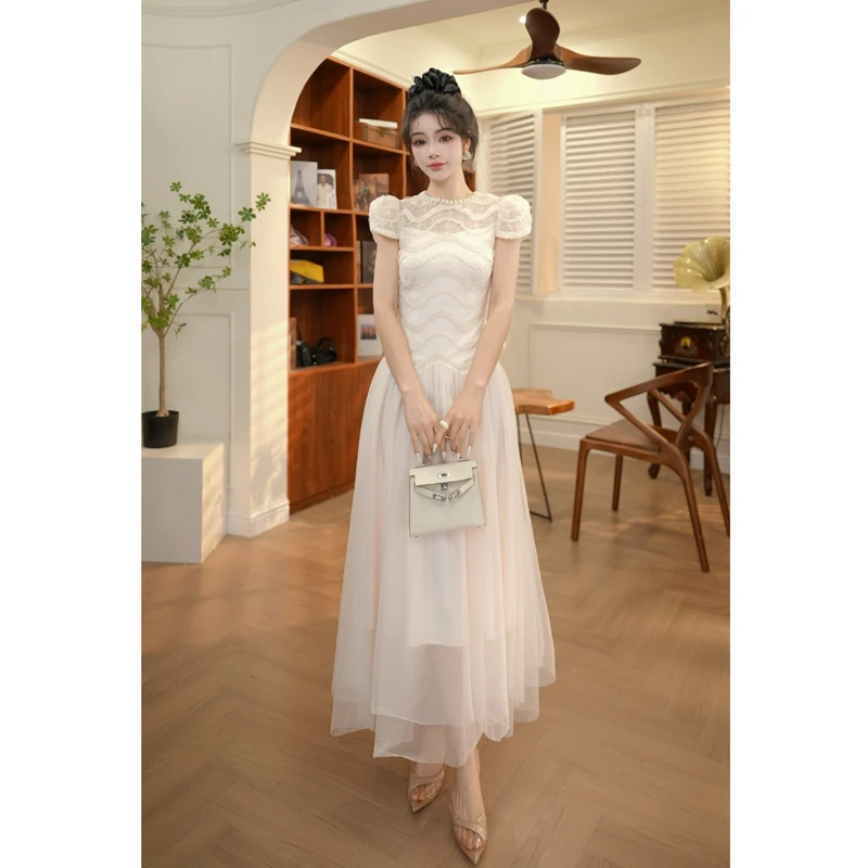 【JANE·简】夏季小众新款女装轻熟风气质收腰连衣裙显瘦修身21723