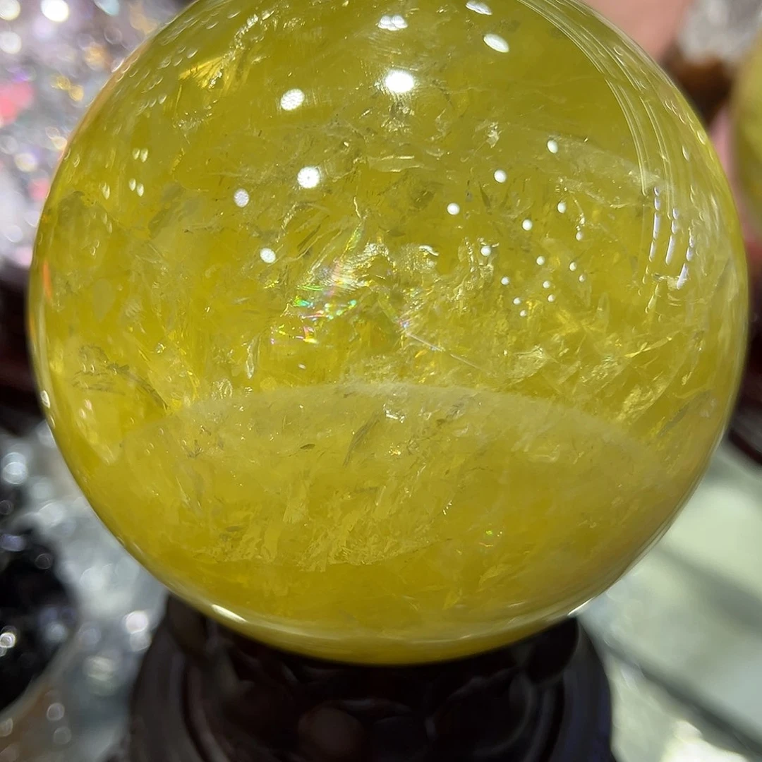 水晶水晶摆件未镶嵌烟**泽