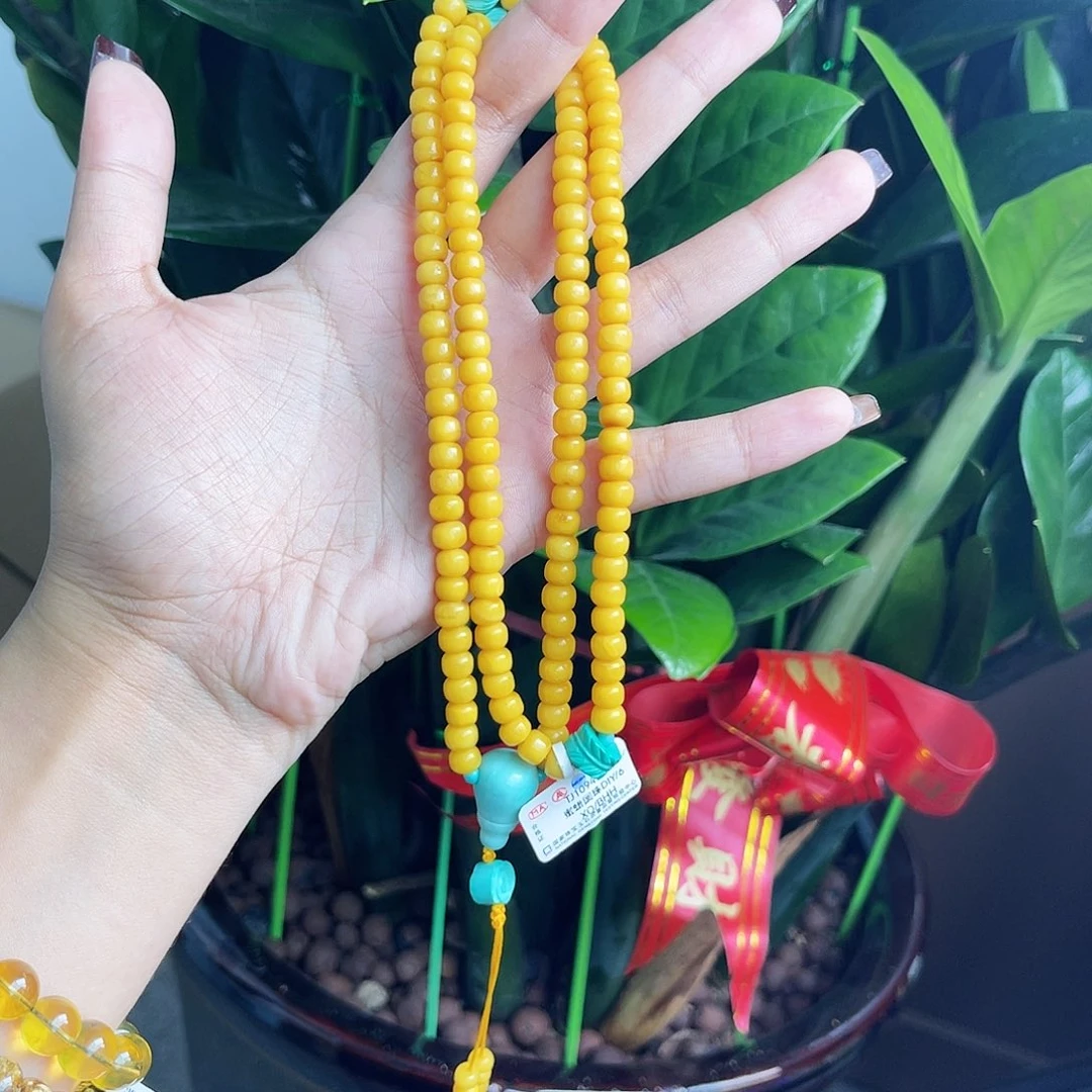 琥珀手链未镶嵌项链6m