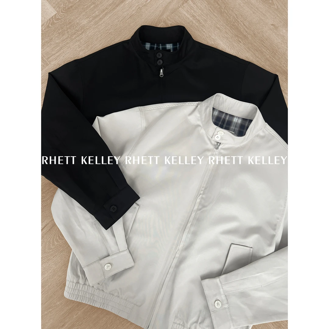 25A/W『松弛cheanfit』秋冬极简风哈灵顿立领休闲飞行员夹克外套