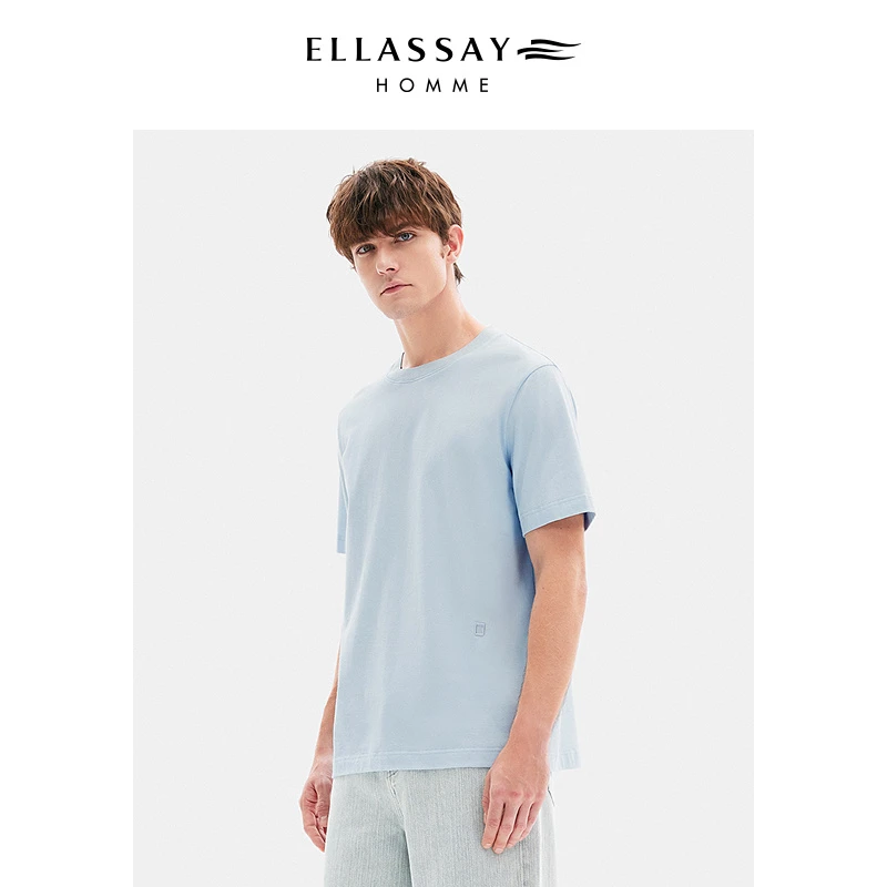 欧若风ELLASSAY歌力思男装新款亲肤透气时尚百搭T恤EME362Z04300