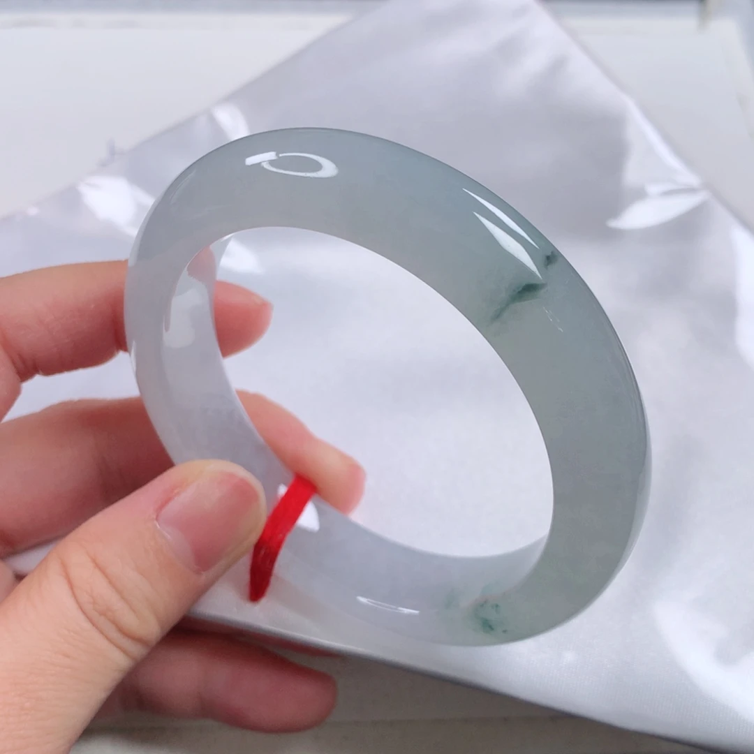 未镶嵌手镯翡翠 正圈泥鳅背冰飘花②⑤②