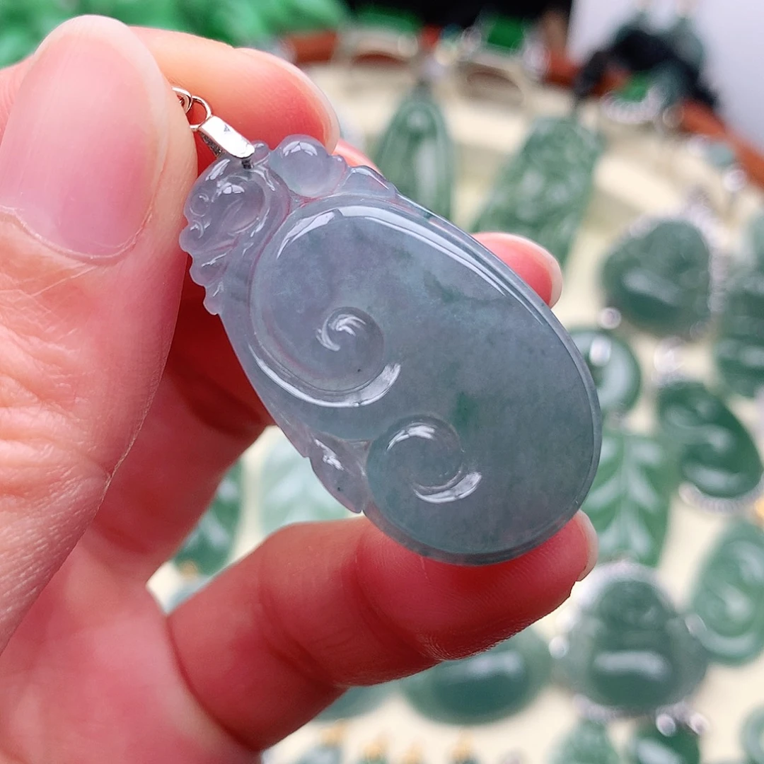 翡翠未镶嵌项链吊坠