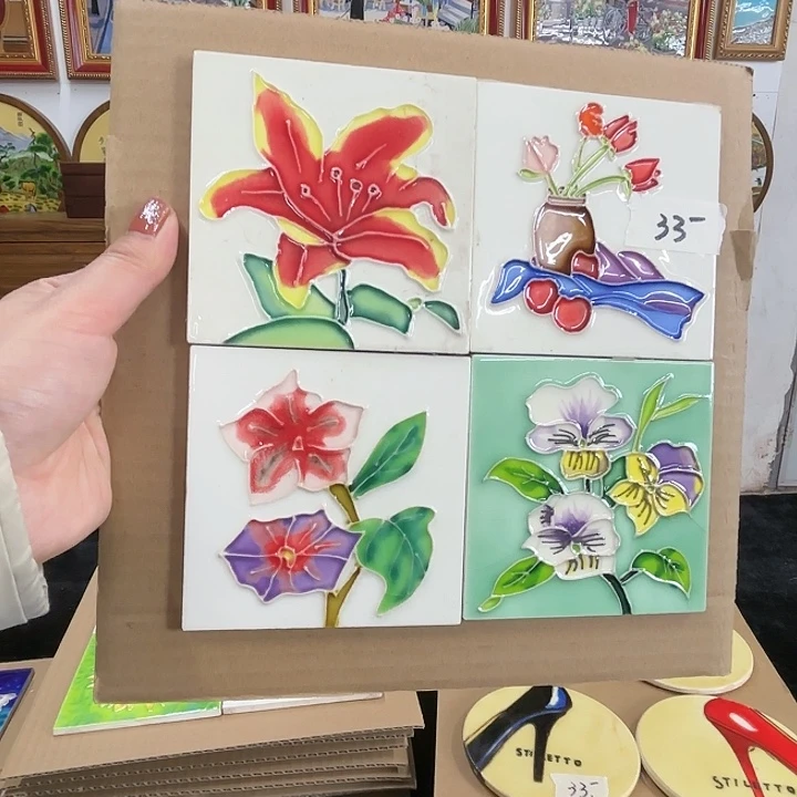 陶瓷板画10/10微瑕