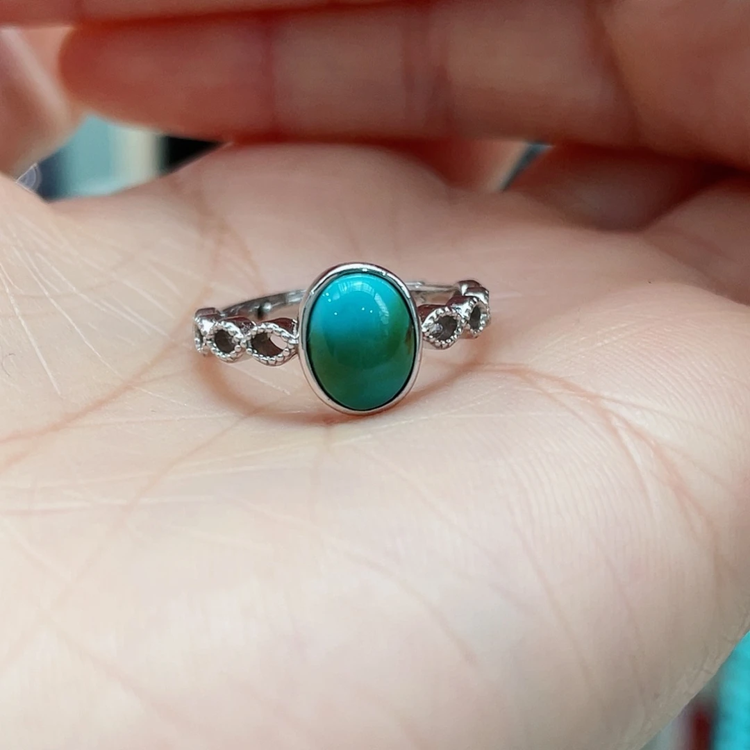 绿松石颈饰银S925镶嵌