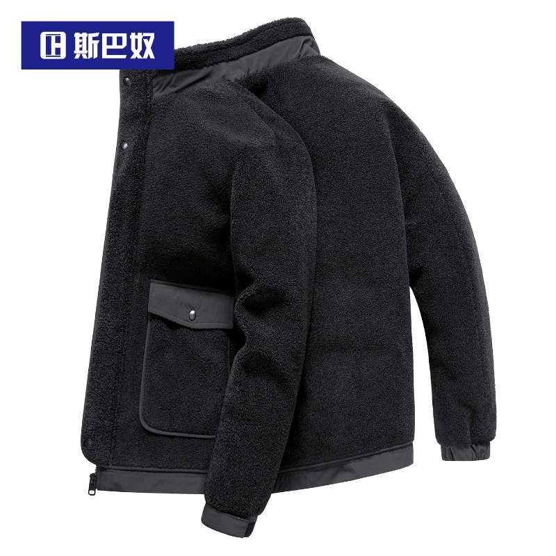 斯巴奴加厚羽绒服男短款2025秋冬季新款立领鸭绒保暖冬装百搭外套