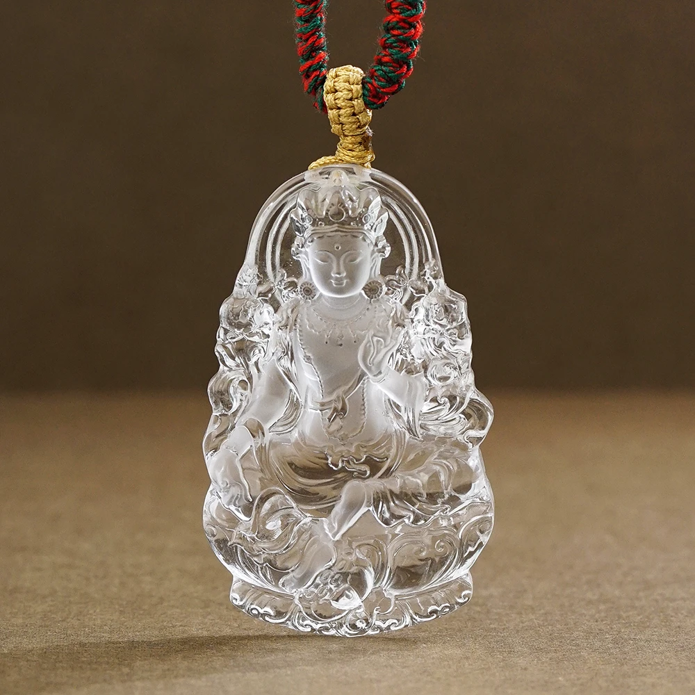【安心】白水晶度母挂件46342