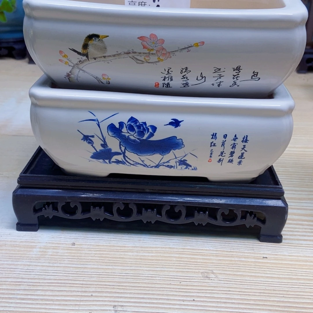 瓷片陶瓷花盆陶瓷艺术