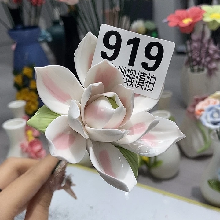 陶瓷纯手工捏花设计