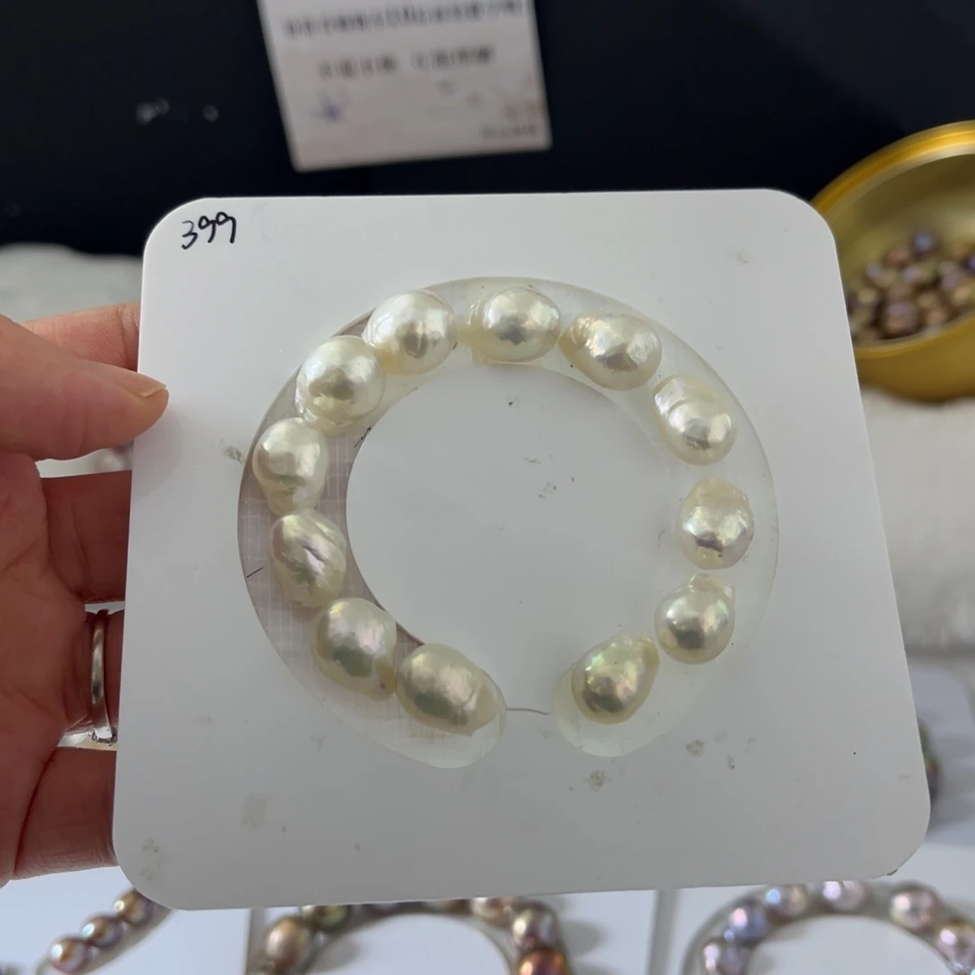 淡水珍珠银S925镶嵌手绳