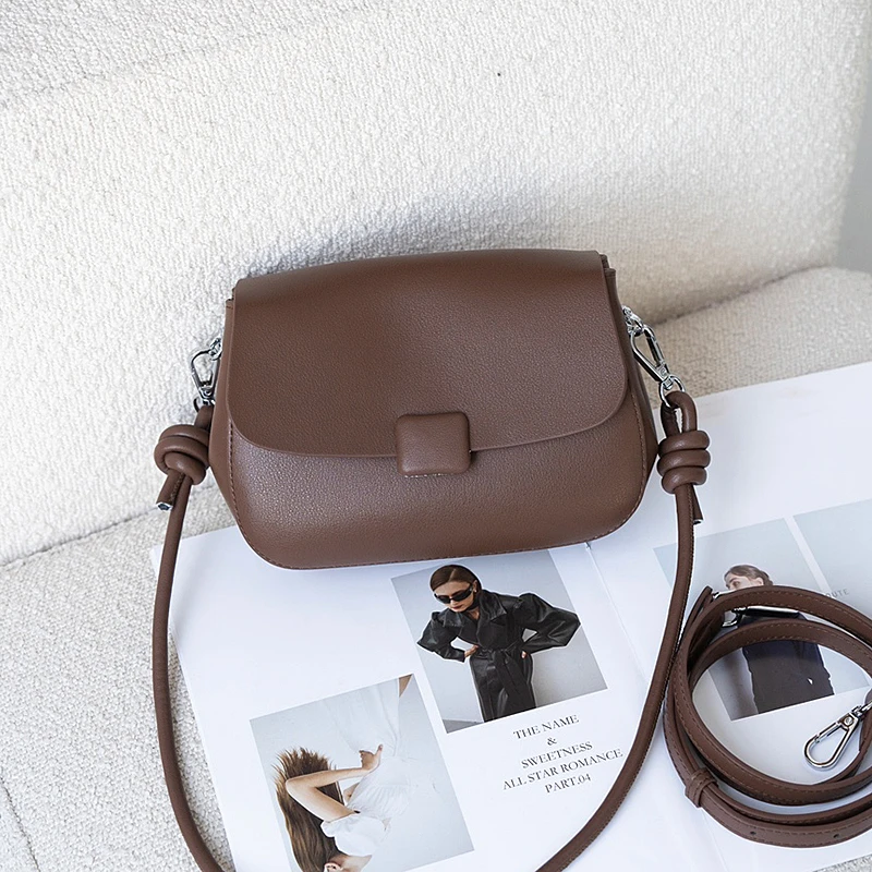 西狂牛皮马鞍包女2025春夏新款洋气腋下包高级感单肩包小众斜挎包