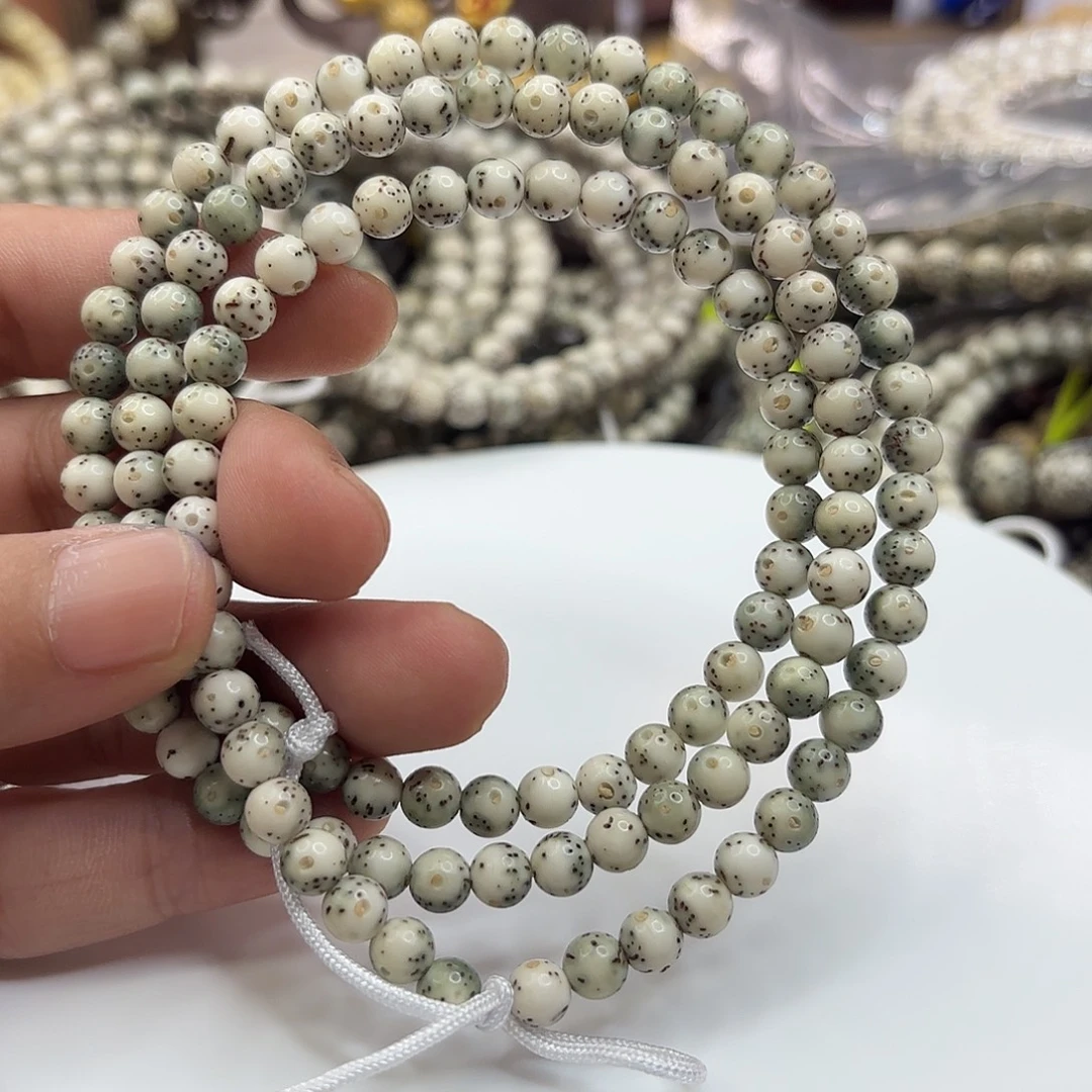 星月菩提吊坠6龙蛋正月留白