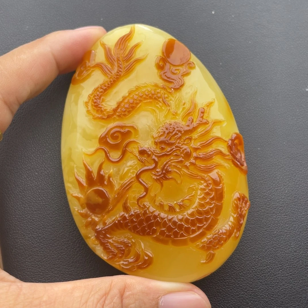 琥珀未镶嵌颈饰天然琥珀蜜蜡