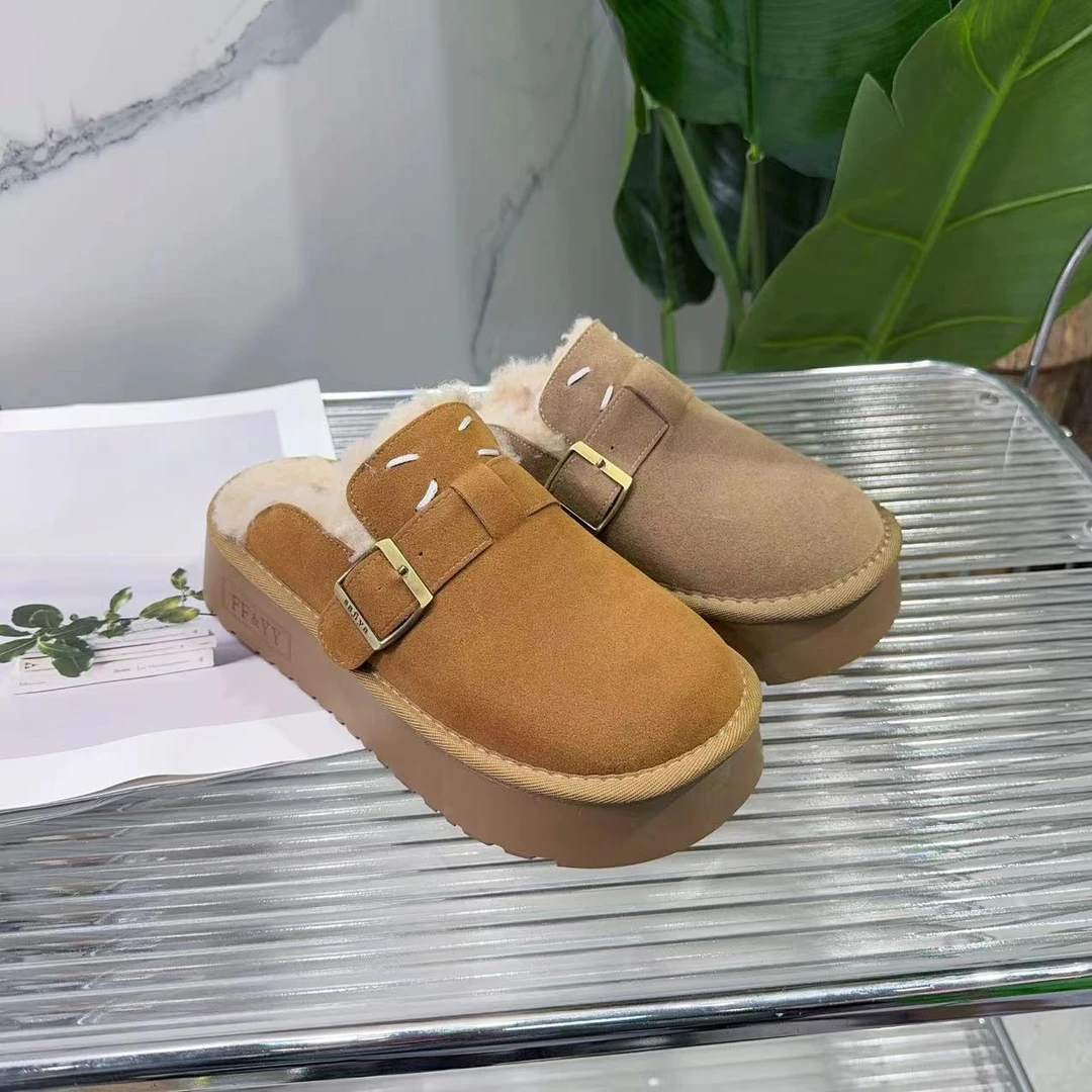 秋冬法式拖鞋女新款配裙子仙女风毛毛拖鞋毛拖1192-10