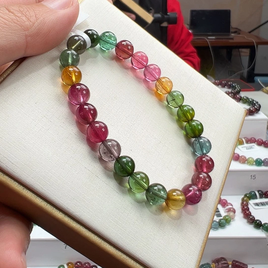 碧玺未镶嵌手串7.5mmmmmmmmm