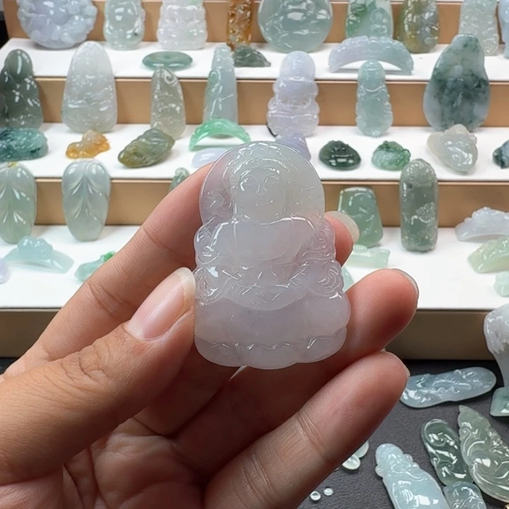 ⁵***秒翡翠未镶嵌项链翡翠