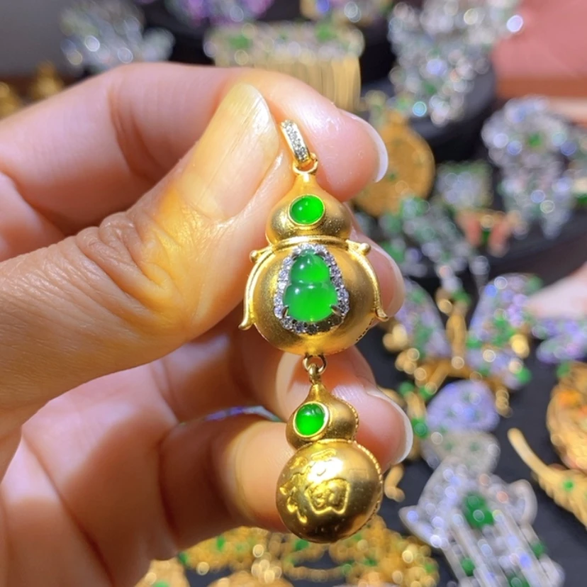 【闪购商品】银S925镶嵌挂件翡翠