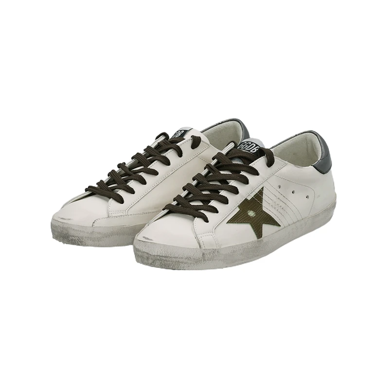 未使用 GOLDEN GOOSE 黄金鹅男士脏脏鞋复古板鞋GMF00101 F007516
