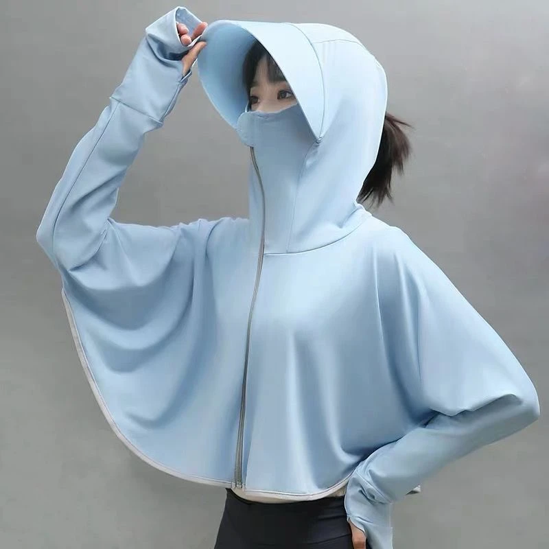 冰丝防晒衣女夏季宽松骑车防晒服防紫外线大码薄款外套潮