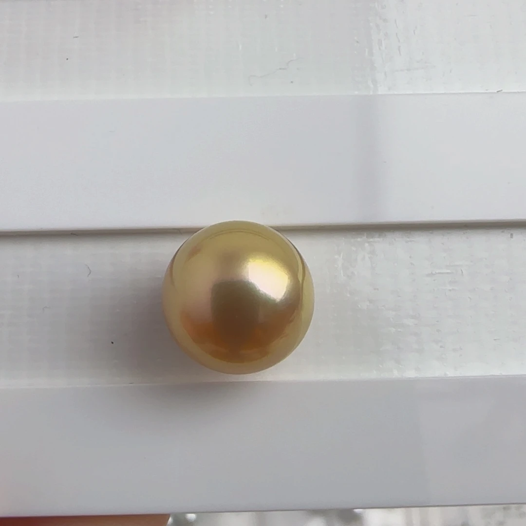 海水珍珠裸珠未镶嵌南洋金珠12.1-12.2