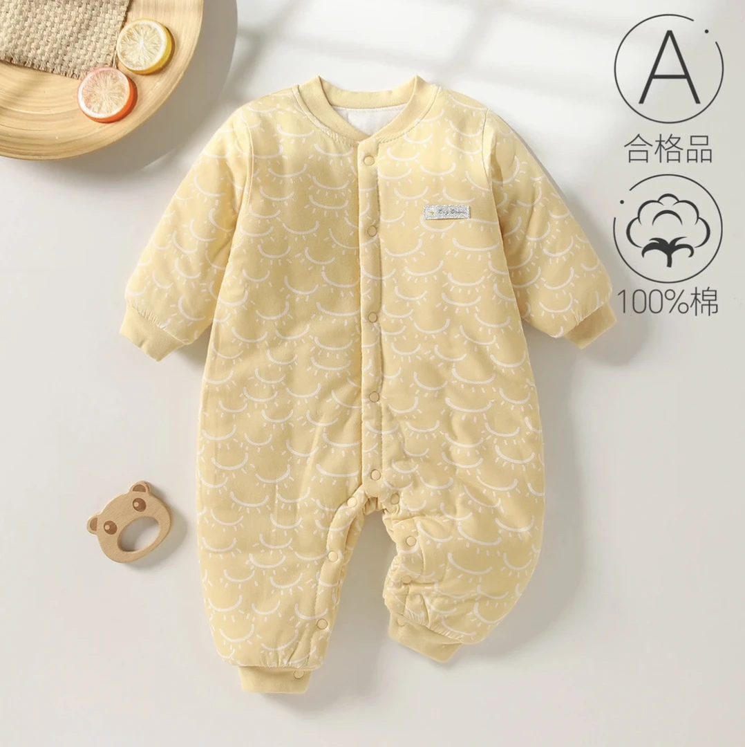 婴幼儿40克薄棉连体哈衣舒适柔软a类