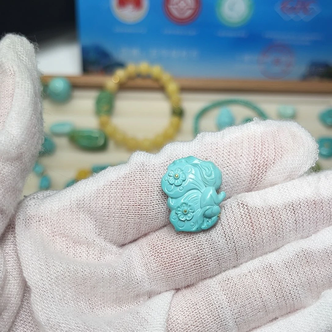 绿松石未镶嵌珠宝半成品