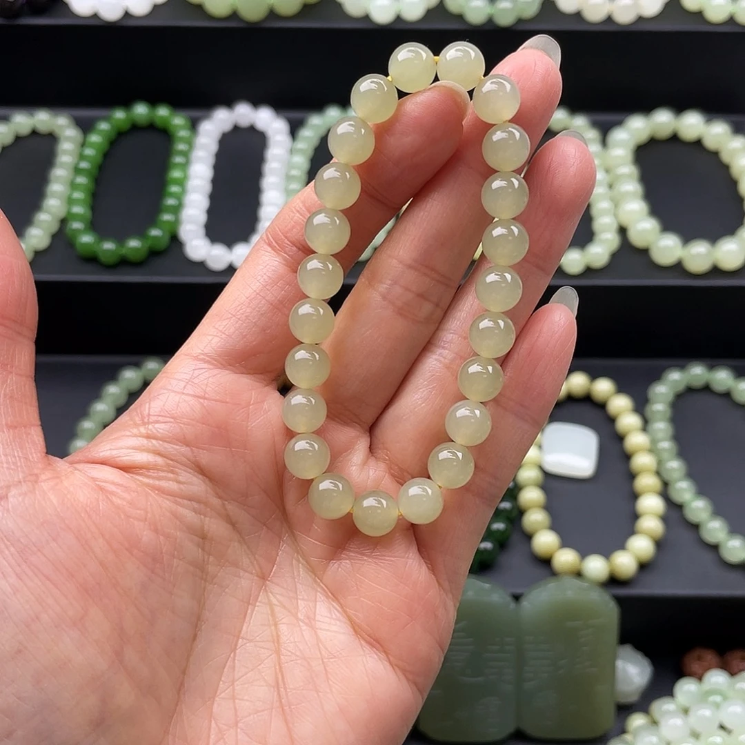 和田玉未镶嵌手链