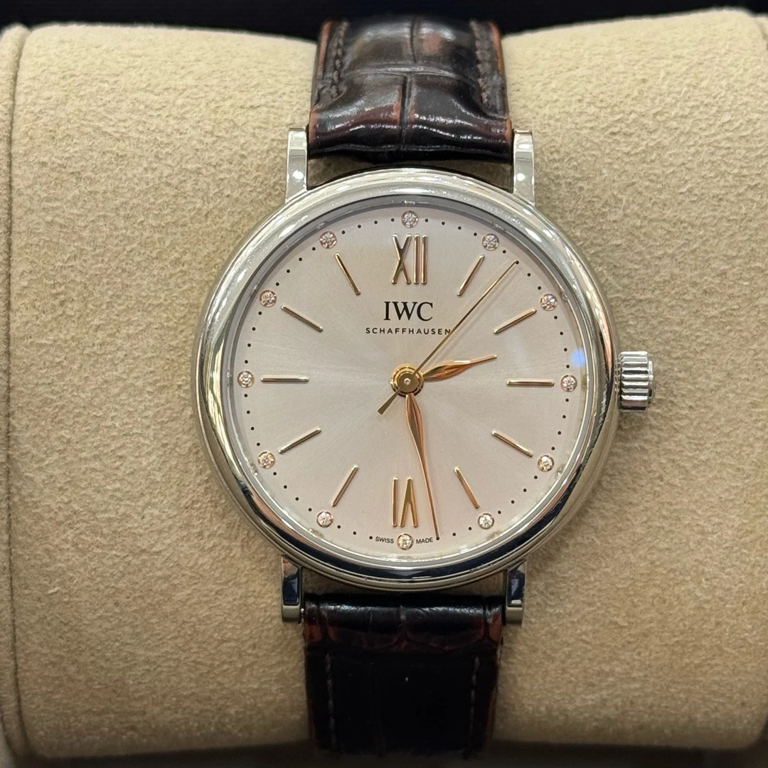 99新 IWC/万国 柏涛菲诺系列 自动腕表34 精钢表壳, S354