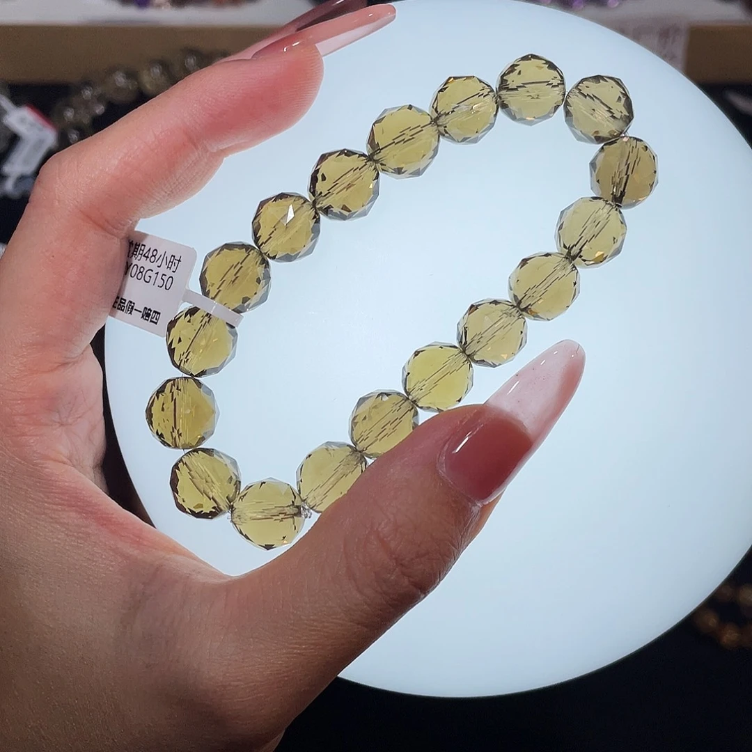 未镶嵌手链水晶茶晶10.1mm
