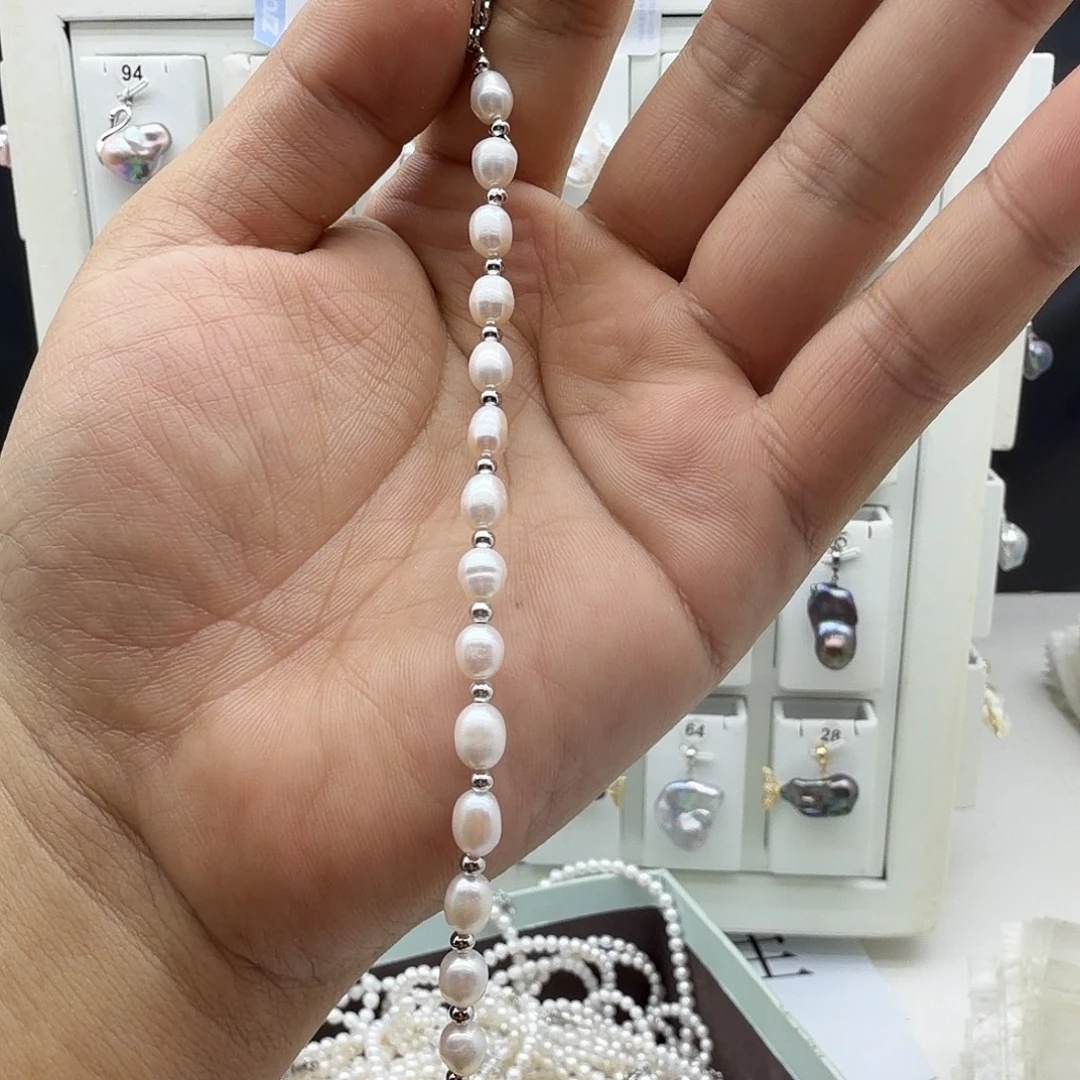 颈饰淡水珍珠合金