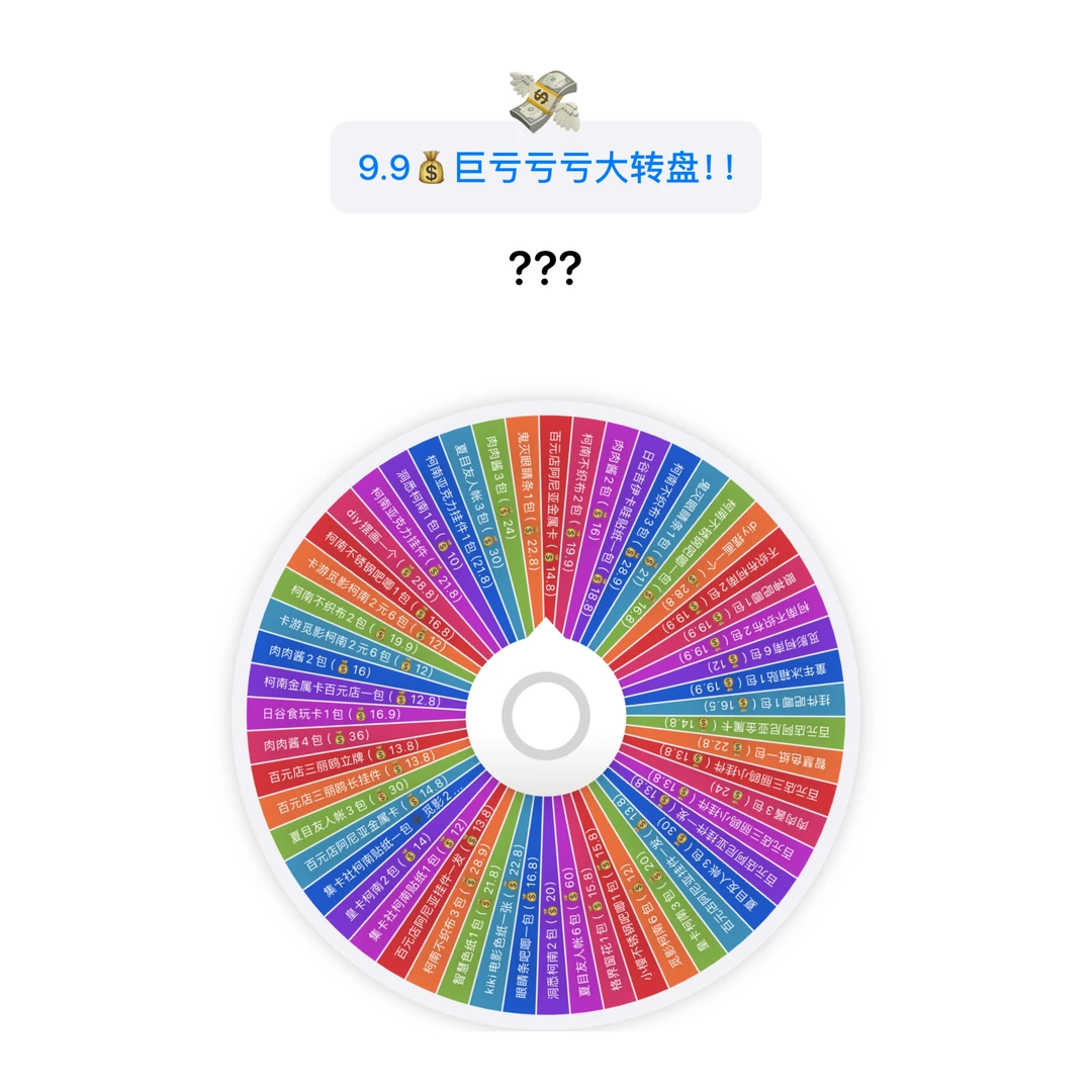 【亏无比大转盘】日谷国谷混ip大转盘名侦探柯南小樱吉伊可爱盲盒
