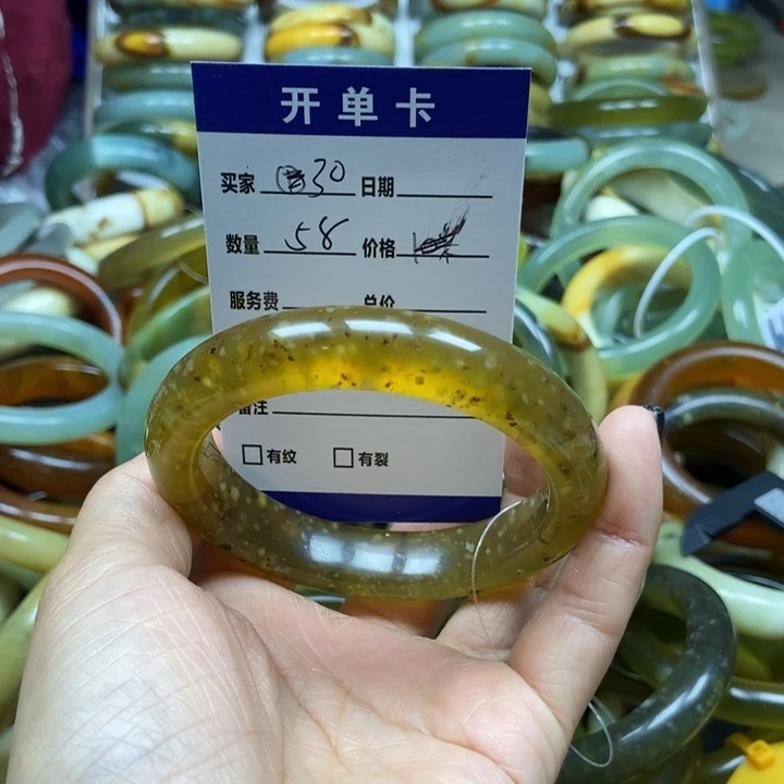 未镶嵌蛇纹石玉手镯