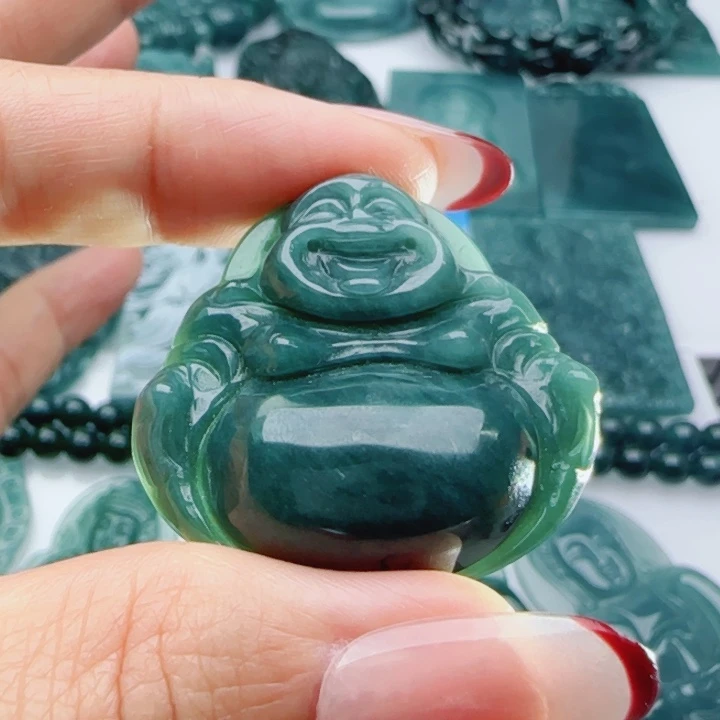 翡翠未镶嵌颈饰多样性发货天然A货翡翠