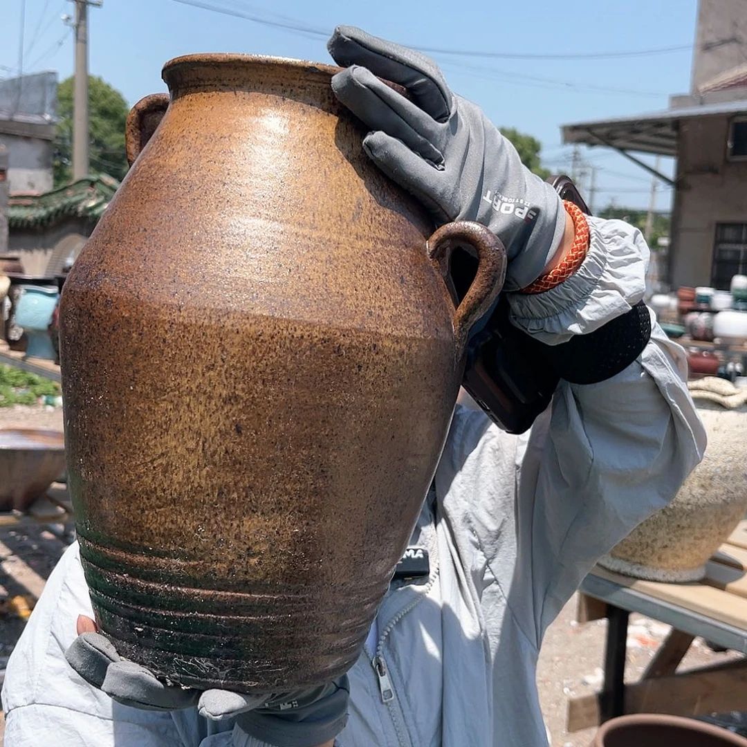 紫砂花盆王嫂花盆直播0529-纯手工高32口18