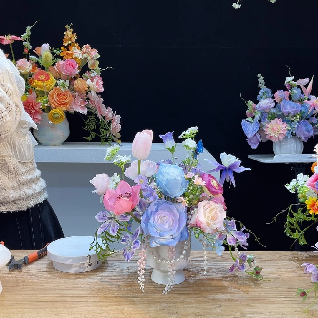 雅***致高品粉紫蓝小白瓶套装