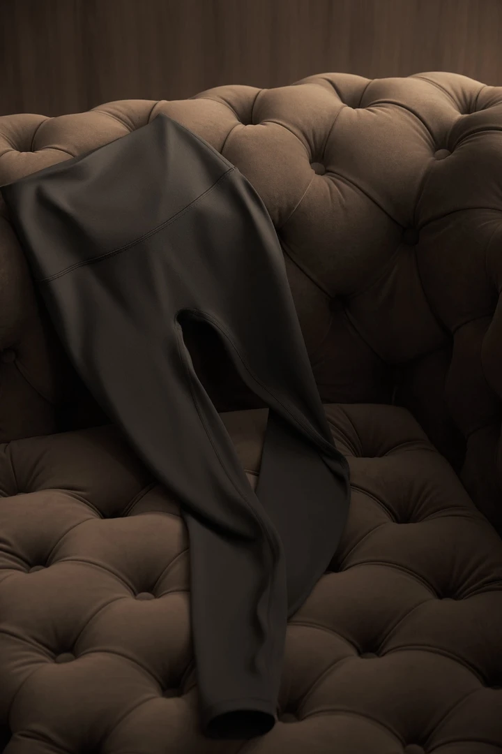 HUMSUN/禾木笙「逸动随性」定制裸感高弹柔感亲肤九分打底裤 5A246