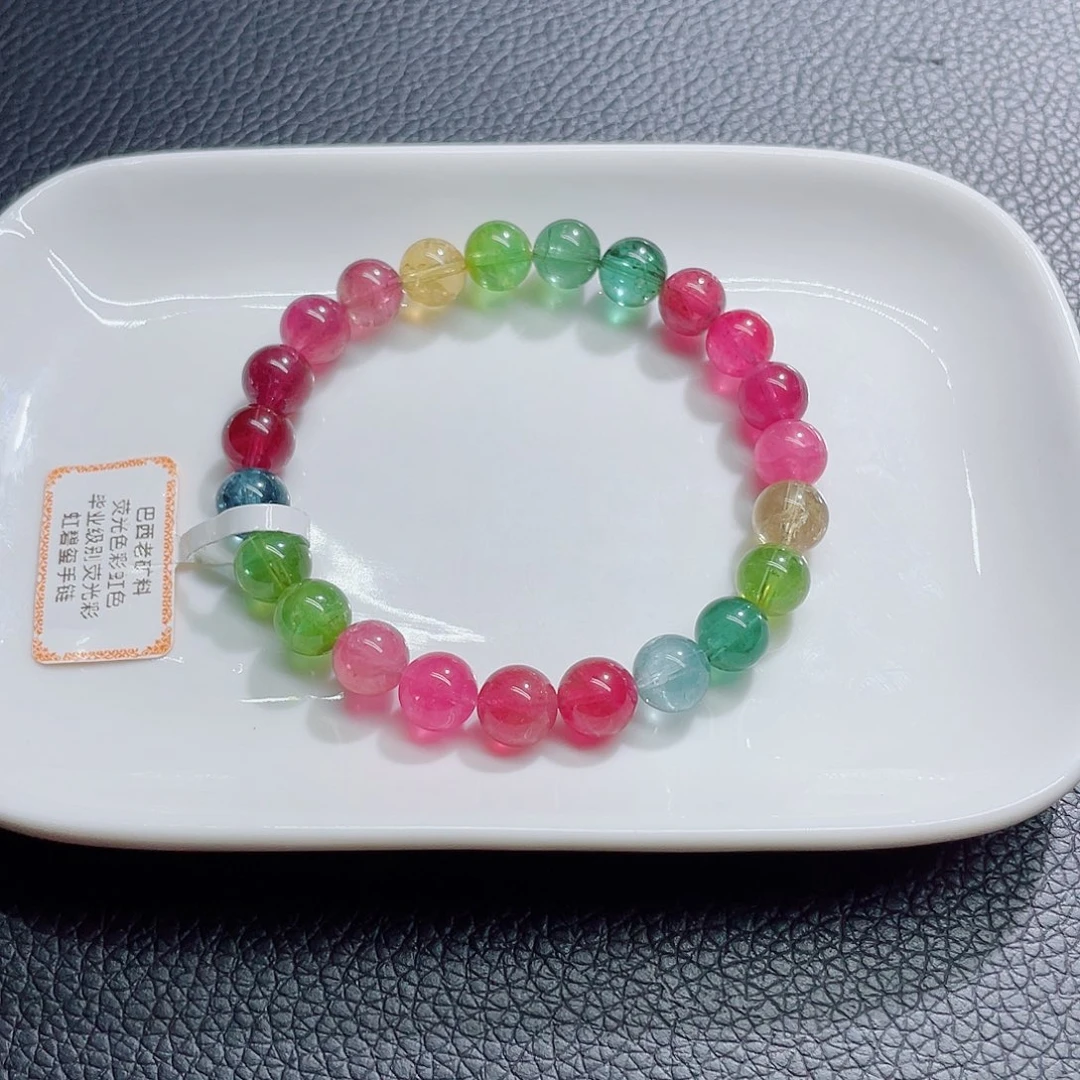 未镶嵌手链碧玺8.3mm左右