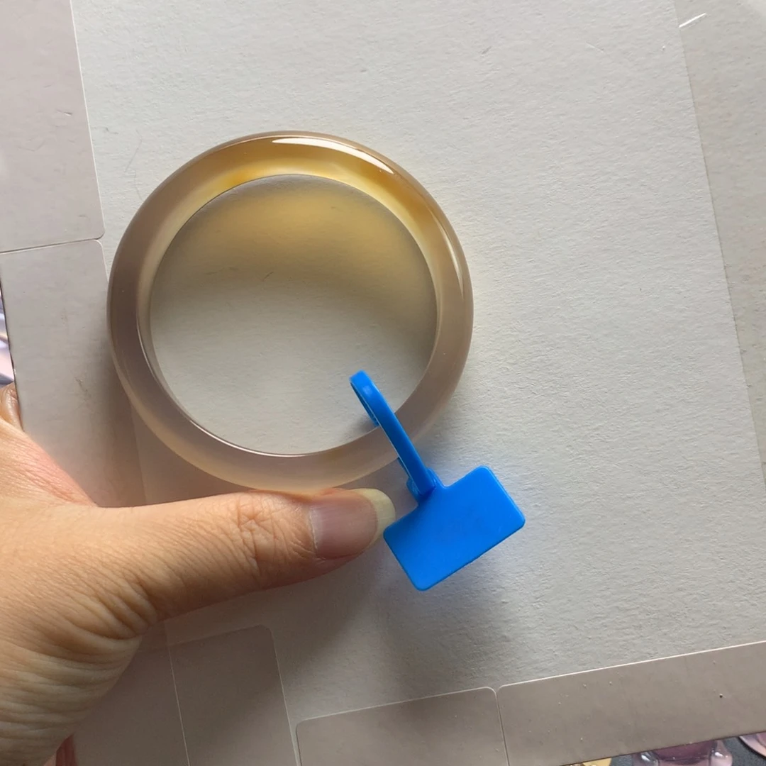 玛瑙/玉髓手镯未镶嵌小**?58