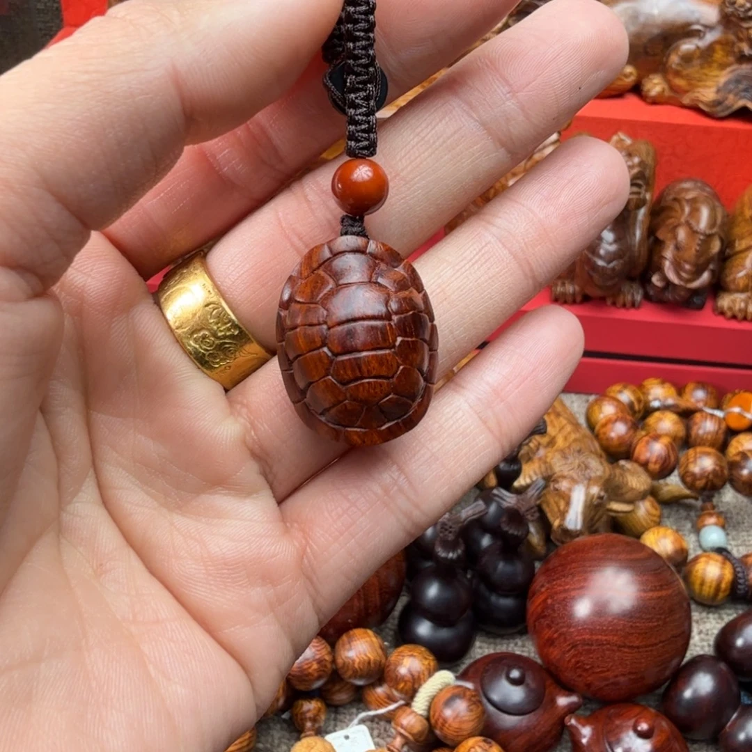 印度小叶紫檀檀香钥匙扣