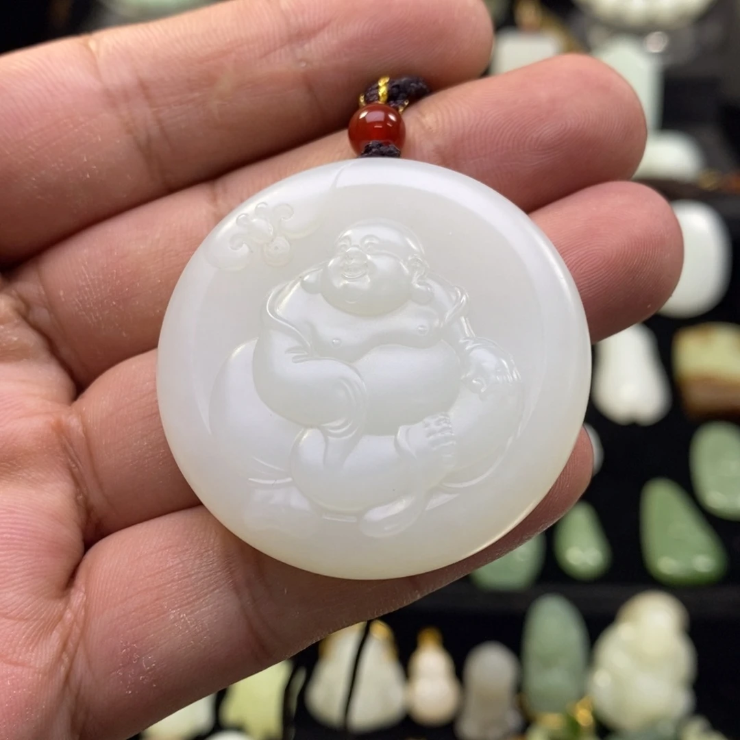 和田玉（糖玉）未镶嵌吊坠(不含链)