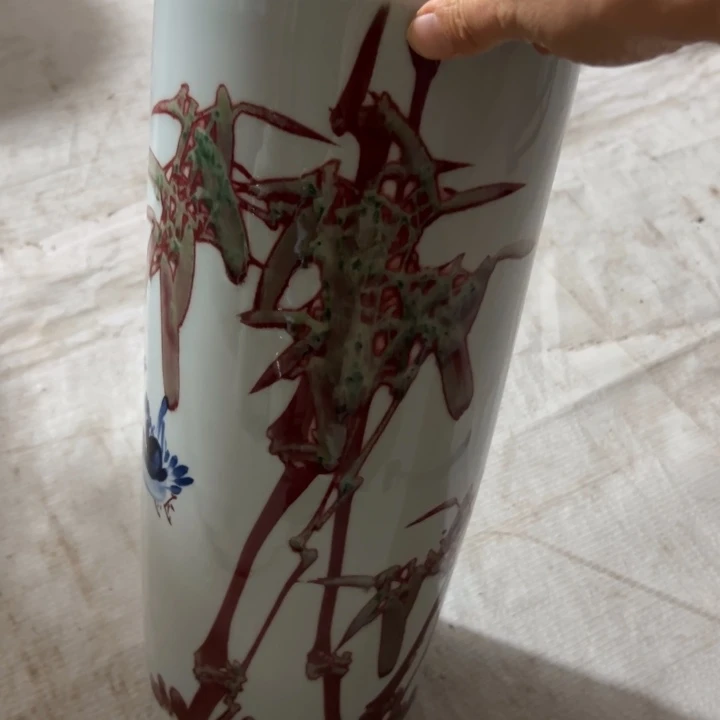 陶瓷釉里红的简筒