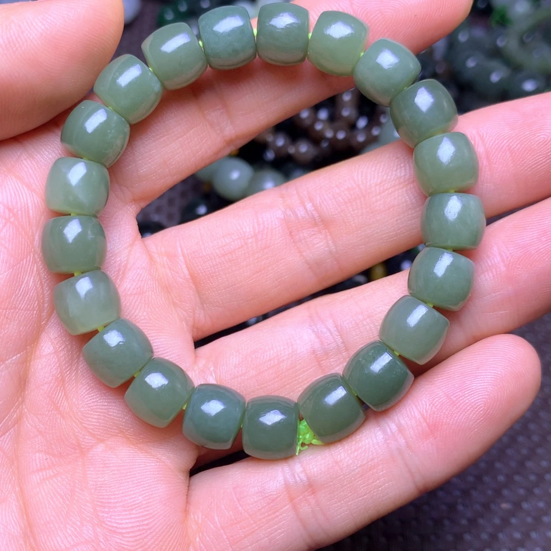 和田玉未镶嵌手串10