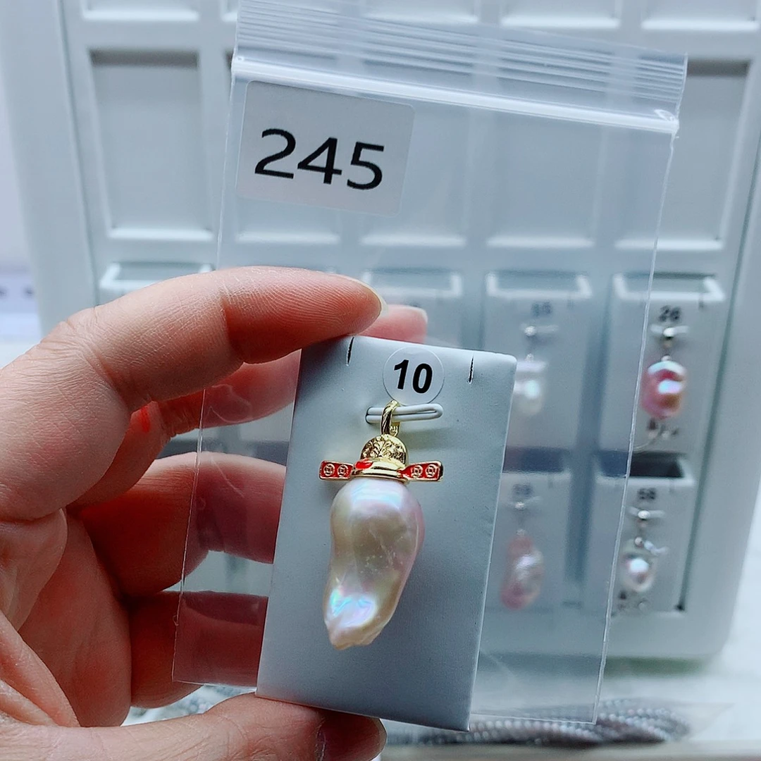 淡水珍珠合金吊坠(不含链)