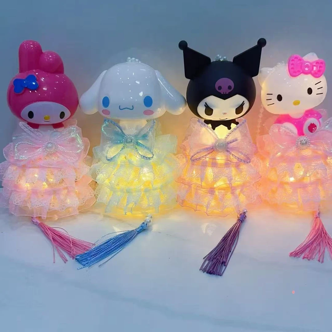 迎中秋新款三丽鸥大娃娃灯笼花灯  手工diy制作材料包 四款可选