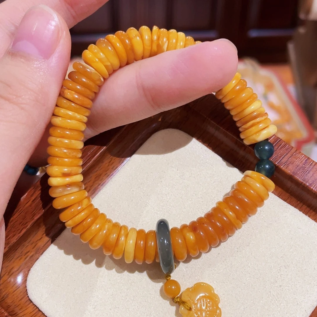 蜜蜡手链未镶嵌手串